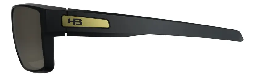 Óculos De Sol Hb Big Vert 90109 Black Gold Brown - Imagem 3